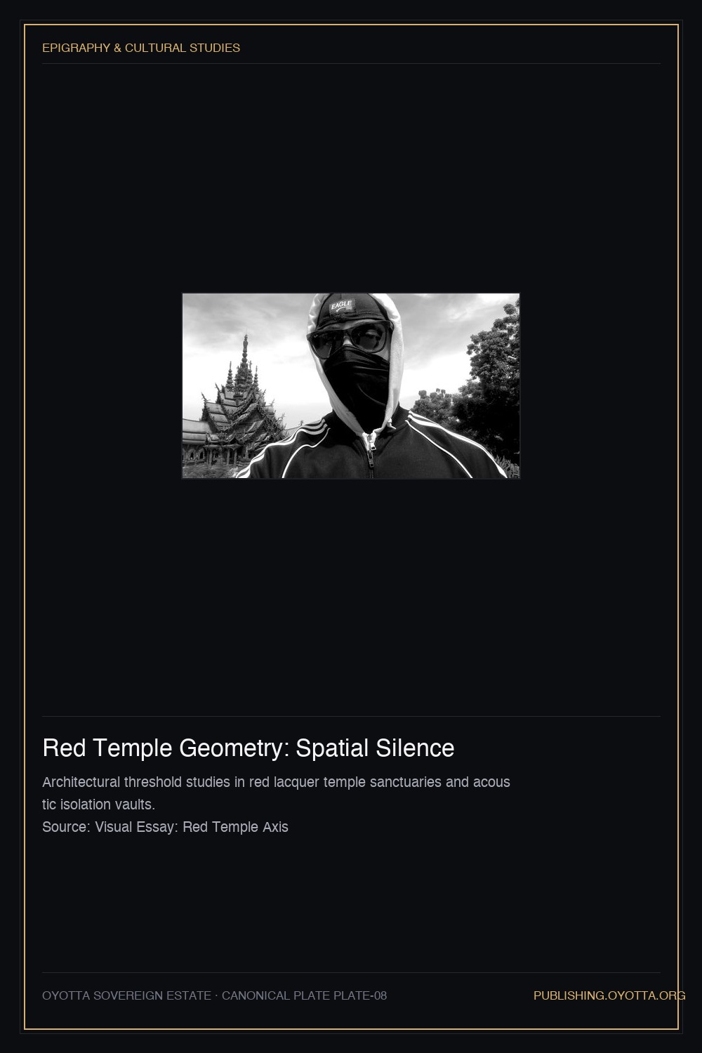 Red Temple Geometry: Spatial Silence